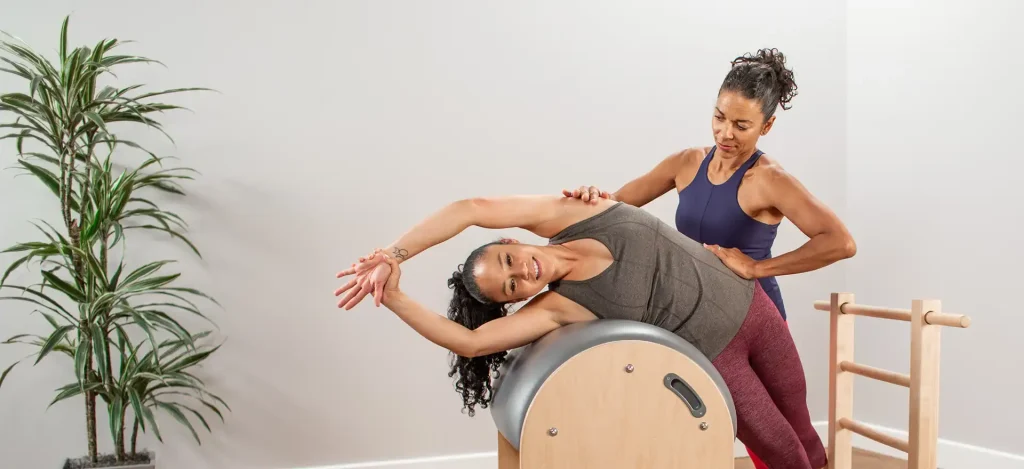 Pilates Student and Instructor at Pilates Performance